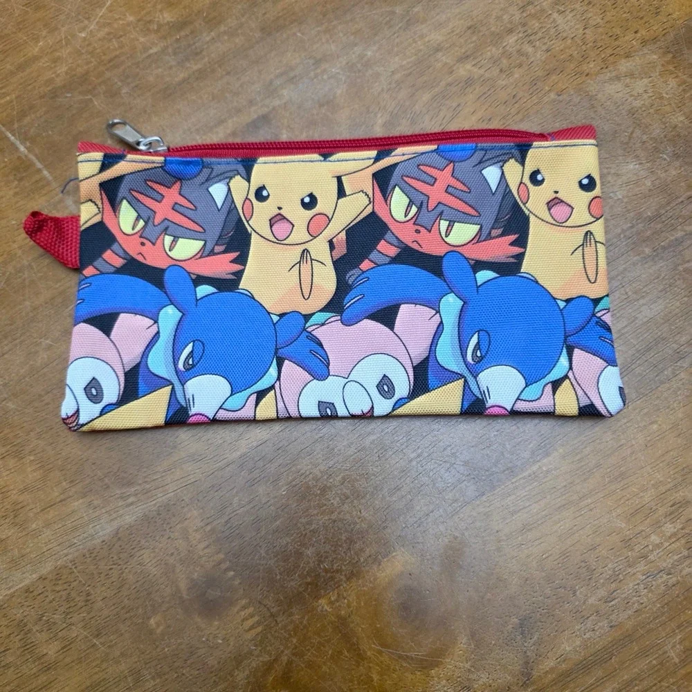 Pokemon Pikachu Litten Popplio Drawstring Bag and Pouch Set